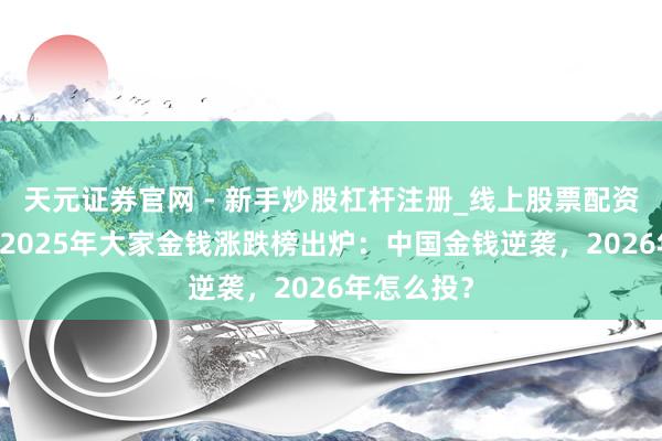 天元证券官网 - 新手炒股杠杆注册_线上股票配资官方开户 2025年大家金钱涨跌榜出炉：中国金钱逆袭，2026年怎么投？